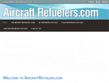 Tablet Screenshot of aircraftrefuelers.com